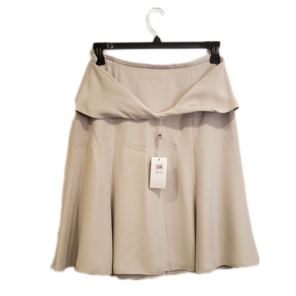 NWT Armani Collezioni Pearl Twist Front Skirt - Picture 3 of 7